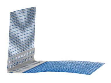 ELLE ESSE, Paraspigolo angolare con rete Profilo paraspigolo in PVC