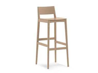 Sgabello alto da bar in legno ELSA - HEALTH & CARE PIAVAL