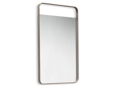 Rectangular wall-mounted aluminium mirror ELVIS Cantori