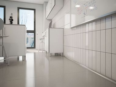 Antibacterial edge profile for floors for walls NOVOESCOCIA® PLUS ACERO INOX EMAC Italia