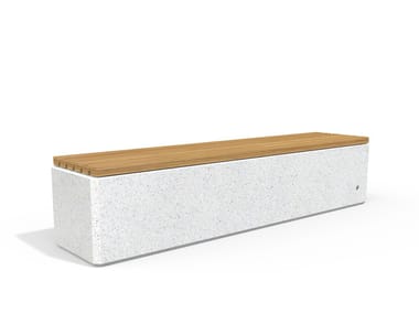 ENCHO ENCHEV - ETE, 183 Panchina in calcestruzzo e legno senza schienale