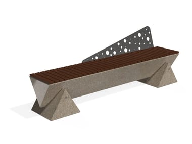 ENCHO ENCHEV - ETE, 277 Panchina in calcestruzzo e legno senza schienale