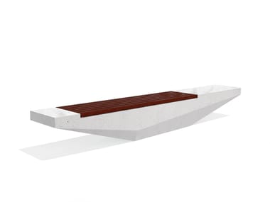 ENCHO ENCHEV - ETE, 321 Panchina in calcestruzzo e legno senza schienale