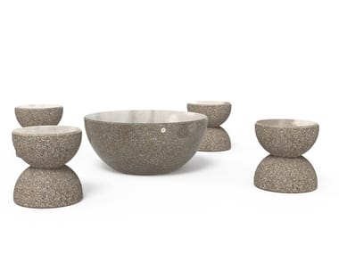 ENCHO ENCHEV - ETE, 334 Tavolo per spazi pubblici rotondo in calcestruzzo