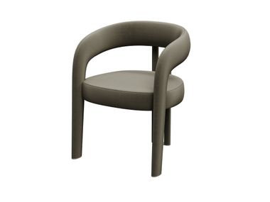 Silla de cuero con brazos ALEA ENNE