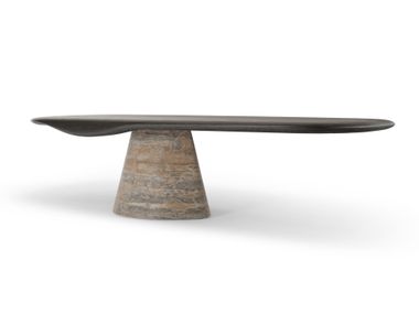 Tavolo ovale in legno DOLMEN ENNE