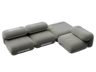 Sofá modular de pele LIEN ENNE
