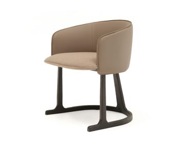 Upholstered leather chair LIJA ENNE