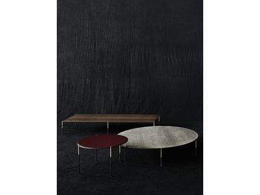 ERA TABLE Round HPL coffee table By Living Divani | design David Lopez ...