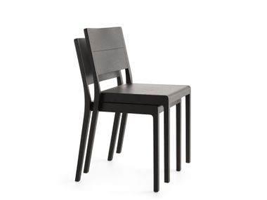 Stackable solid wood chair ESSE RS Crassevig