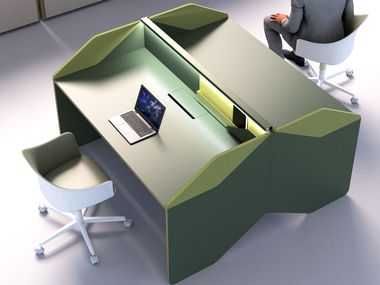 Sectional height-adjustable office workstation DOLOMITE ESTEL GROUP