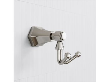 ETON Double stainless steel robe hook By LUSSO