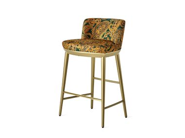 Upholstered fabric barstool BARE ETRO Home Interiors