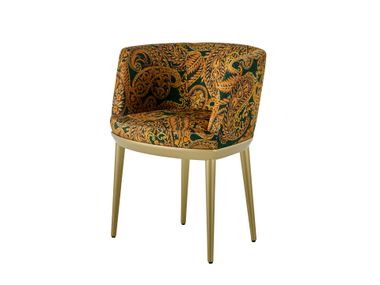Upholstered fabric chair with armrests BARE ETRO Home Interiors