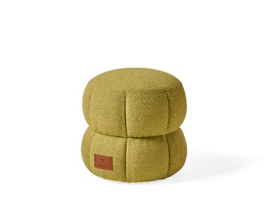 Round fabric pouf QUILTANA ETRO Home Interiors