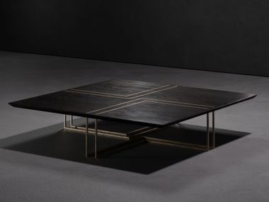 Mesa de centro retangular de café de madeira AURUM EUPHORIA
