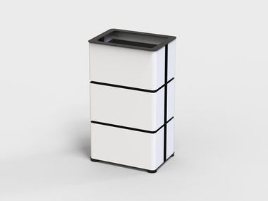 Steel litter bin VIVA EUROCOMITALIA