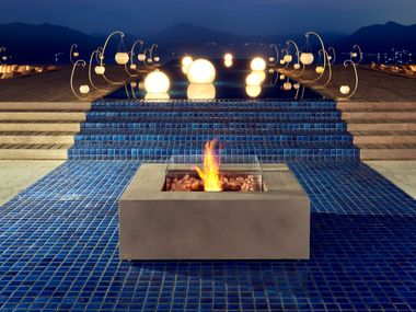 Chimenea exterior de pie de bioetanol BASE 40 EcoSmart Fire