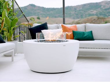 Central outdoor bioethanol or gas fireplace POD 40 EcoSmart Fire