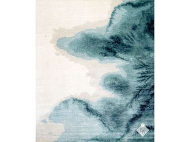 Hand knotted wool and silk rug TUBBATAHA AGATE Edition Bougainville