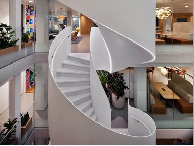 Escalera de caracol helicoidal PHILIPS HQ AMSTERDAM EeStairs