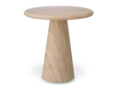 Round travertine coffee table ADRIANA Eichholtz