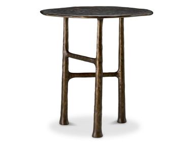 Round bronze high side table AMBOISE Eichholtz