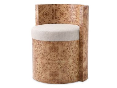 Low wooden stool with back ARCADIA Eichholtz