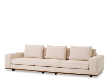 Straight 4 seater fabric sofa AURORA Eichholtz