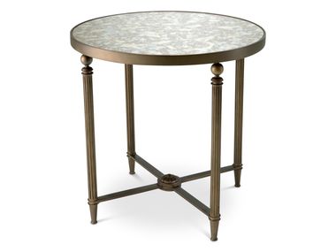 Round mirrored glass side table BOWERY Eichholtz