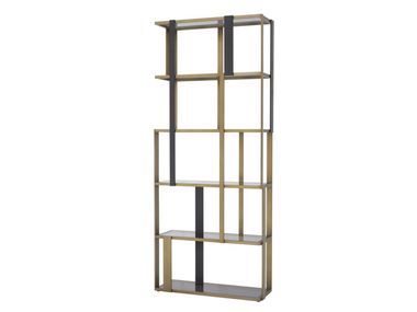 Freestanding open brass bookcase CLIO Eichholtz