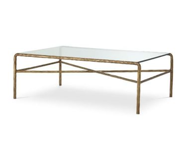 Mesa de centro retangular de café de vidro XANDRIA Eichholtz