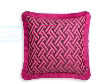 Eichholtz, DORIS S PINK Cuscino quadrato in tessuto a motivi geometrici