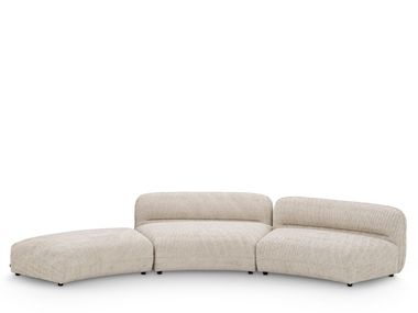 Curved modular fabric sofa GRAND AVENUE - OTTOMAN Eichholtz