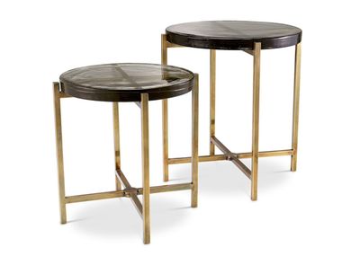 Brass and glass coffee table HAYMANN Eichholtz