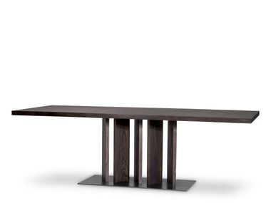 Wood veneer dining table JULIUS Eichholtz