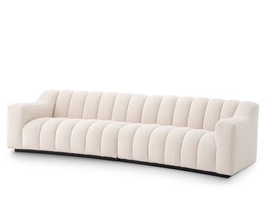 4 seater curved fabric sofa KELLY L Eichholtz