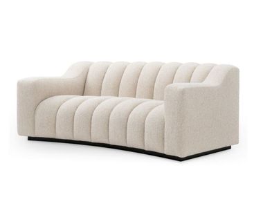 Curved 2 seater fabric sofa KELLY XS Eichholtz