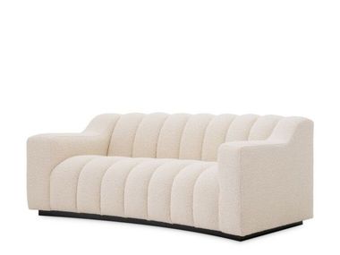 2 seater curved fabric sofa KELLY XS Eichholtz