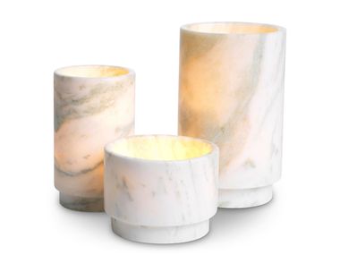 Set de bougeoirs en onyx LEONIDAS Eichholtz