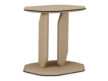 Octagonal Eco-leather central coffee table MAURIZIO Eichholtz