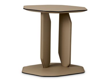 Octagonal Eco-leather central coffee table MAURIZIO Eichholtz