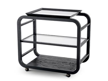 Wood veneer food trolley MAYFAIR Eichholtz