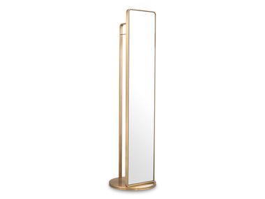 Specchio Da Parete Girevole In Metallo Dorato 61x91 Cm - Inclinabile, Con Telaio Rinforzato, Ideale Per Bagno, Camera O Ingresso