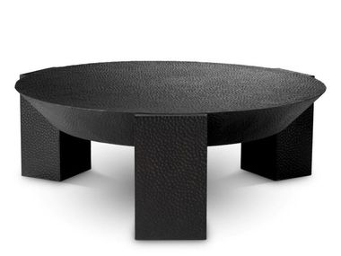 3-legged bronze central coffee table OSCURO Eichholtz