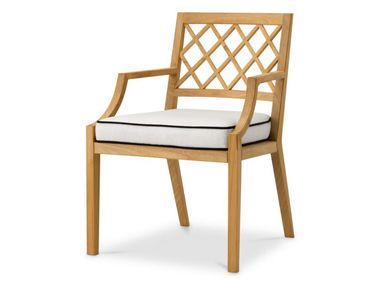 Gartenstuhl aus Teakholz mit Armlehnen PALADIUM Eichholtz