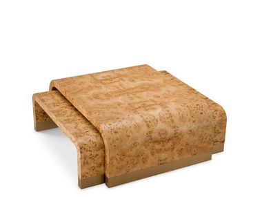 Set of wooden coffee tables QUINTON Eichholtz