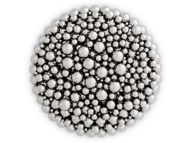 Wanddekorationsobjekt aus Stahl glänzend SILVERSHORE Eichholtz