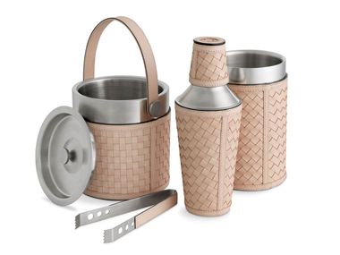 Cocktail-Shaker aus Leder SINTRA Eichholtz