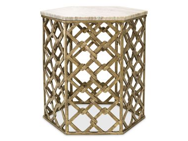 Hexagonal side table STRATHAM Eichholtz